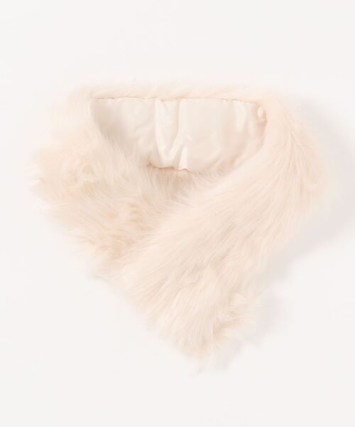 Te chichi(テチチ)の「ファーティペット(ネックウォーマー/スヌード・レディース・オフホワイト/グレー/モカ・フリ-)」の2枚目の写真