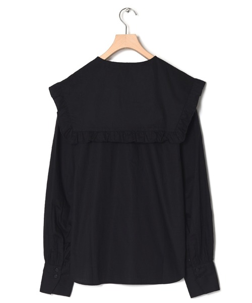 w closet（ダブルクローゼット）の「フリルセーラーカラー衿ブラウス（シャツ/ブラウス・レディース・ブラック/オフホワイト・FREE）」の3枚目の写真