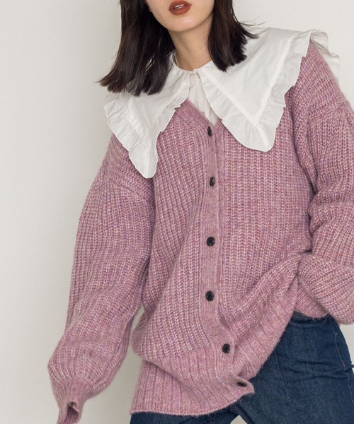 w closet（ダブルクローゼット）の「フリルセーラーカラー衿ブラウス（シャツ/ブラウス・レディース・ブラック/オフホワイト・FREE）」の18枚目の写真