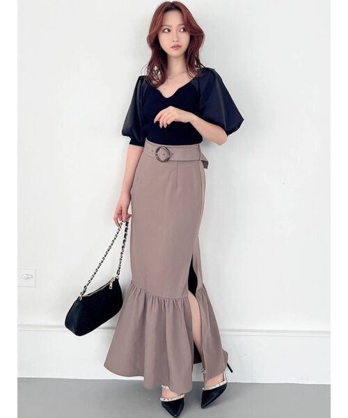 RESEXXY（リゼクシー）の「マーメイドスリットスカート（スカート・レディース・ブラック/ピンク/モカ/その他1・FREE）」の7枚目の写真