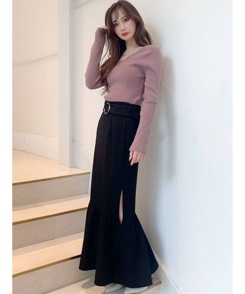 RESEXXY（リゼクシー）の「マーメイドスリットスカート（スカート・レディース・ブラック/ピンク/モカ/その他1・FREE）」の9枚目の写真