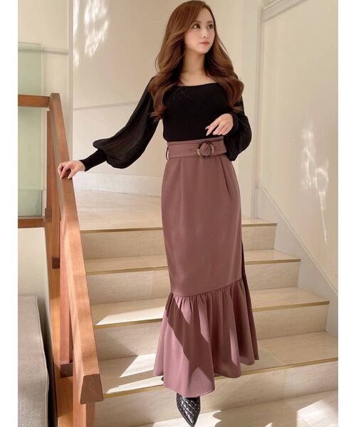 RESEXXY（リゼクシー）の「マーメイドスリットスカート（スカート・レディース・ブラック/ピンク/モカ/その他1・FREE）」の13枚目の写真