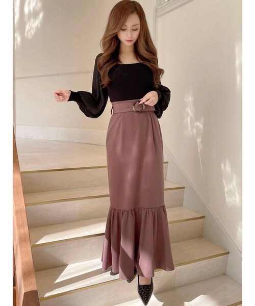 RESEXXY（リゼクシー）の「マーメイドスリットスカート（スカート・レディース・ブラック/ピンク/モカ/その他1・FREE）」の14枚目の写真