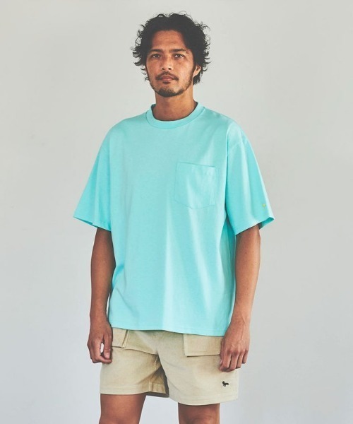 Modern Amusement(モダンアミューズメント)の「ModernAmusement/モダンアミューズメント/POCKET TEE(Tシャツ/カットソー・メンズ・ピンク/グレー/ブラック/グリーン/ブルー・LARGE/MEDIUM/SMALL)」の4枚目の写真