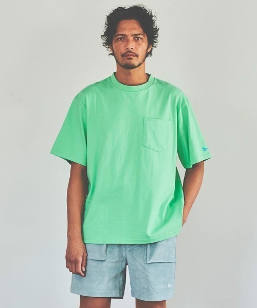 Modern Amusement(モダンアミューズメント)の「ModernAmusement/モダンアミューズメント/POCKET TEE(Tシャツ/カットソー・メンズ・ピンク/グレー/ブラック/グリーン/ブルー・LARGE/MEDIUM/SMALL)」の3枚目の写真