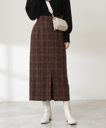 N.（N. Natural Beauty Basic） | 【S Size Line】◆ロービングツイードタイトスカート(スカート)