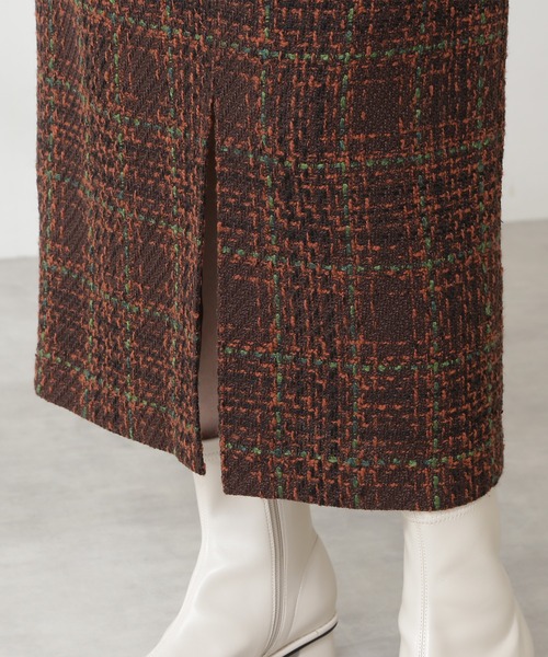 N.（N. Natural Beauty Basic）（エヌエヌナチュラルビューティーベーシック）の「【S Size Line】◆ロービングツイードタイトスカート（スカート・レディース・ネイビー/ブラウン・SMALL/MEDIUM）」の13枚目の写真