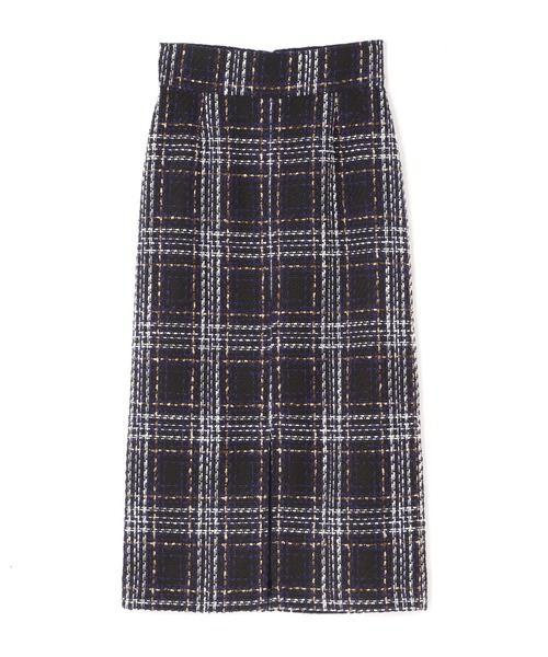N.（N. Natural Beauty Basic）（エヌエヌナチュラルビューティーベーシック）の「【S Size Line】◆ロービングツイードタイトスカート（スカート・レディース・ネイビー/ブラウン・SMALL/MEDIUM）」の16枚目の写真