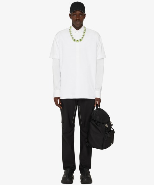 GIVENCHY（ジバンシイ）の「タグエフェクト バンダナパッチ スリムTシャツ（Tシャツ/カットソー・メンズ・ホワイト・S/XS）」の4枚目の写真
