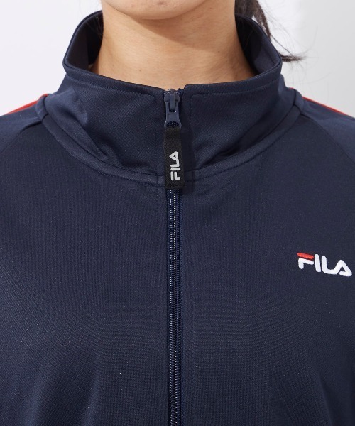 FILA（フィラ）の「【FILA:フィラ】レディースジャージスタンドジャケット（ブルゾン・レディース・ネイビー/ブラック/チャコールグレー/グレー系その他/ブラック系その他/グレー系その他2/ブルー系その他・X-LARGE/LARGE/MEDIUM）」の22枚目の写真