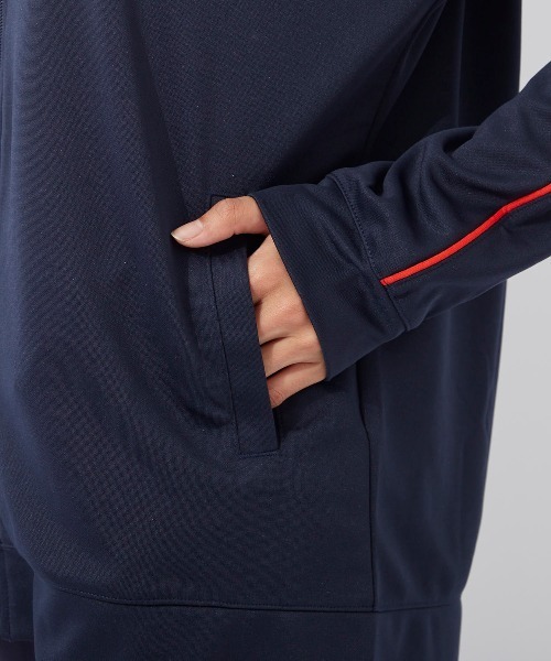 FILA（フィラ）の「【FILA:フィラ】レディースジャージスタンドジャケット（ブルゾン・レディース・ネイビー/ブラック/チャコールグレー/グレー系その他/ブラック系その他/グレー系その他2/ブルー系その他・X-LARGE/LARGE/MEDIUM）」の20枚目の写真
