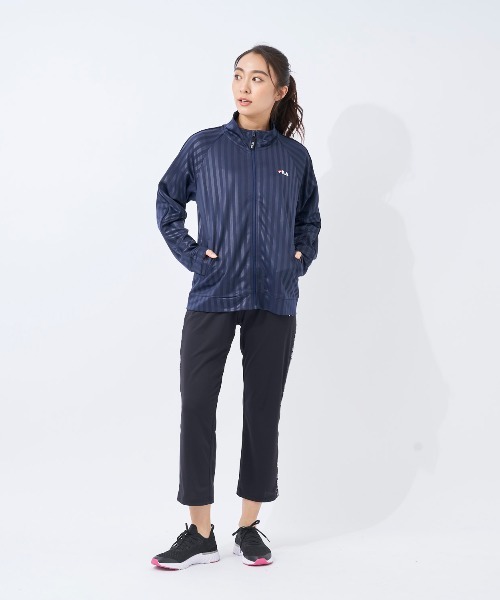 FILA:フィラ】レディースジャージスタンドジャケット（ブルゾン