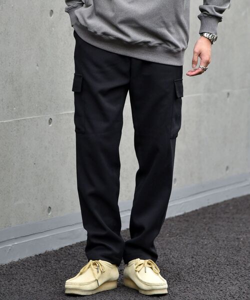 SHIPS(シップス)の「SC: SOLOTEX(R) FULFLAN(R) オックス カーゴパンツ(カーゴパンツ・メンズ・ブラック/ネイビー/ダークグレー・SMALL/MEDIUM/LARGE/X-LARGE)」の8枚目の写真