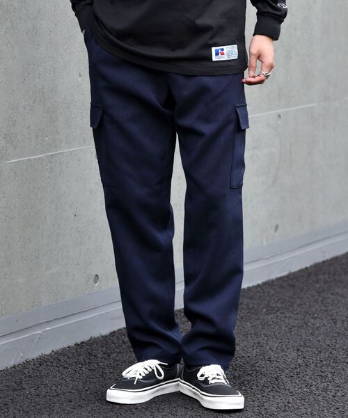 SHIPS(シップス)の「SC: SOLOTEX(R) FULFLAN(R) オックス カーゴパンツ(カーゴパンツ・メンズ・ブラック/ネイビー/ダークグレー・SMALL/MEDIUM/LARGE/X-LARGE)」の12枚目の写真