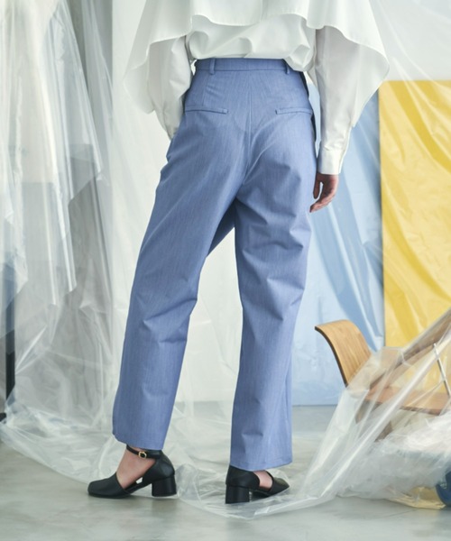 VACANCY（ヴァカンシー）の「アシンメトリーラップスラックスパンツ（スラックス・レディース・ブラック/ブルー・FREE）」の19枚目の写真