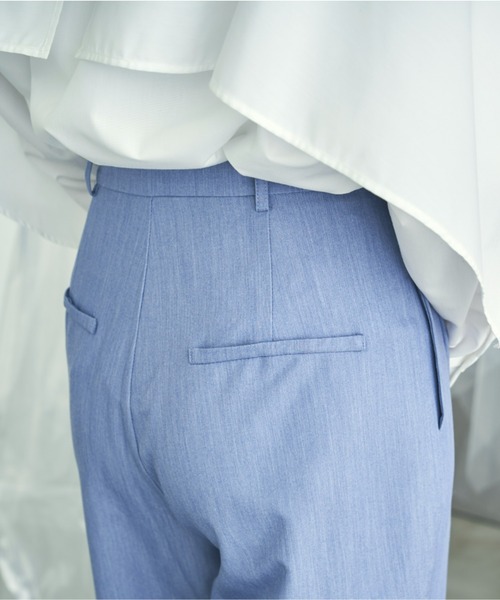 VACANCY（ヴァカンシー）の「アシンメトリーラップスラックスパンツ（スラックス・レディース・ブラック/ブルー・FREE）」の22枚目の写真