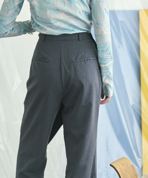 VACANCY（ヴァカンシー）の「アシンメトリーラップスラックスパンツ（スラックス・レディース・ブラック/ブルー・FREE）」の10枚目の写真