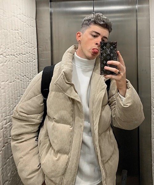 ASCLO（エジュクロ）の「ASCLO オーバーコーデュロイダックショートダウン（ダウンジャケット/コート・メンズ・アイボリー/ブラック・FREE）」の15枚目の写真