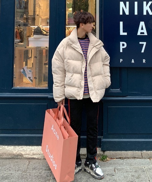 ASCLO（エジュクロ）の「ASCLO オーバーコーデュロイダックショートダウン（ダウンジャケット/コート・メンズ・アイボリー/ブラック・FREE）」の11枚目の写真