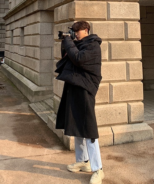 ASCLO（エジュクロ）の「ASCLO オーバーコーデュロイダックショートダウン（ダウンジャケット/コート・メンズ・アイボリー/ブラック・FREE）」の14枚目の写真