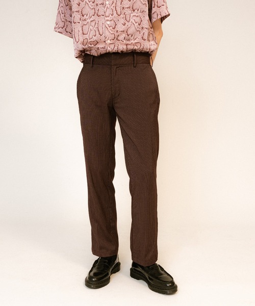 FTW(エフティダブリュー)の「SIDE ZIP PANTS(スラックス・メンズ・ネイビー/ブラウン・MEDIUM/LARGE)」の1枚目の写真