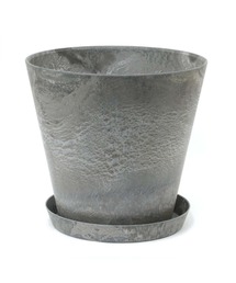 amabro（アマブロ）の「植木鉢 トレイ 受け皿 amabro ART STONE SAUCER アマブロ アートストーン プランター ラウンド ソーサ― (L / 10・11号鉢用)（フラワーベース）」