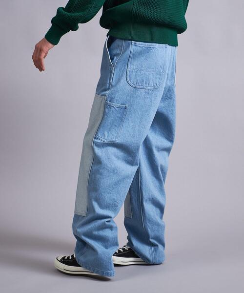 MONKEY TIME(モンキータイム)の「<monkey time> DNM WD W/KNEE PT/デニムパンツ(デニムパンツ・メンズ・ライトブルー・S/M/L)」の3枚目の写真