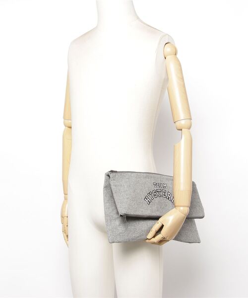 HYSTERIC GLAMOUR（ヒステリックグラマー）の「SLEEVE BAG（クラッチバッグ・メンズ・ネイビー/グレー/グリーン・FREE）」の17枚目の写真