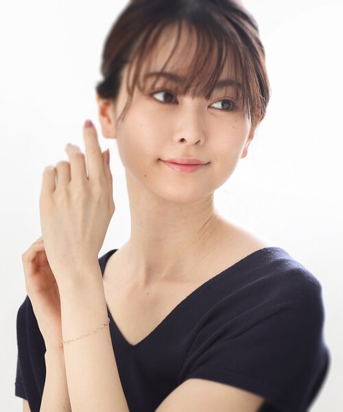 COCOSHNIK(ココシュニック)の「K10MVロング ブレスレット(ブレスレット・レディース・ホワイト系その他7・17cm)」の8枚目の写真