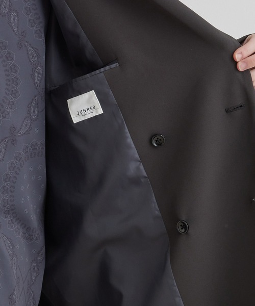 JUNRED（ジュンレッド）の「スムースストレッチトレンチオーバーコート（トレンチコート・メンズ・ブラック系その他/グリーン/グレー系その他・L/M/S）」の20枚目の写真