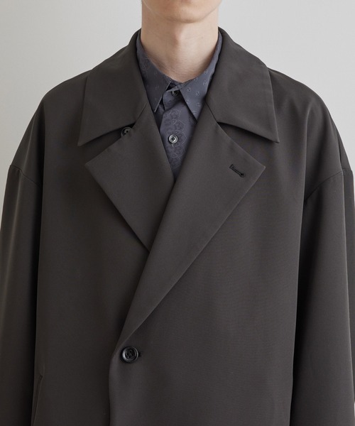 JUNRED（ジュンレッド）の「スムースストレッチトレンチオーバーコート（トレンチコート・メンズ・ブラック系その他/グリーン/グレー系その他・L/M/S）」の17枚目の写真