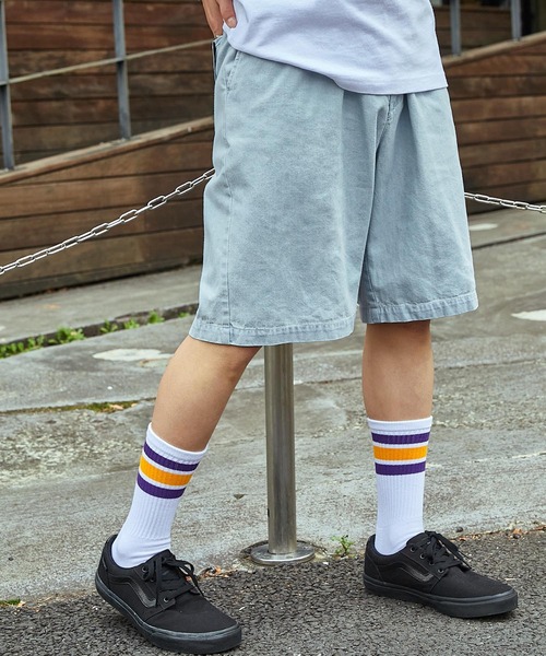 Dickies（ディッキーズ）の「Dickies/ディッキーズ ライトツイル ベーシックハーフパンツ（その他パンツ・メンズ・ブラック/ブルー/ネイビー/アイボリー系/グリーン/ベージュ/サックスブルー/アイボリー・M/XL/L）」の7枚目の写真