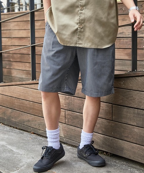 KIDILL×Dickiesサスペンダー付きハーフパンツ ブラック KIDILL×Dickiesサスペンダー付きハーフパンツ ブラック