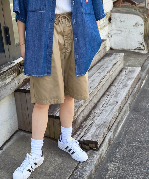 Dickies（ディッキーズ）の「Dickies/ディッキーズ ライトツイル ベーシックハーフパンツ（その他パンツ・メンズ・ブラック/ブルー/ネイビー/アイボリー系/グリーン/ベージュ/サックスブルー/アイボリー・M/XL/L）」の12枚目の写真