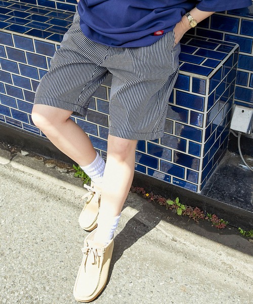 Dickies（ディッキーズ）の「Dickies/ディッキーズ ライトツイル ベーシックハーフパンツ（その他パンツ・メンズ・ブラック/ブルー/ネイビー/アイボリー系/グリーン/ベージュ/サックスブルー/アイボリー・M/XL/L）」の19枚目の写真