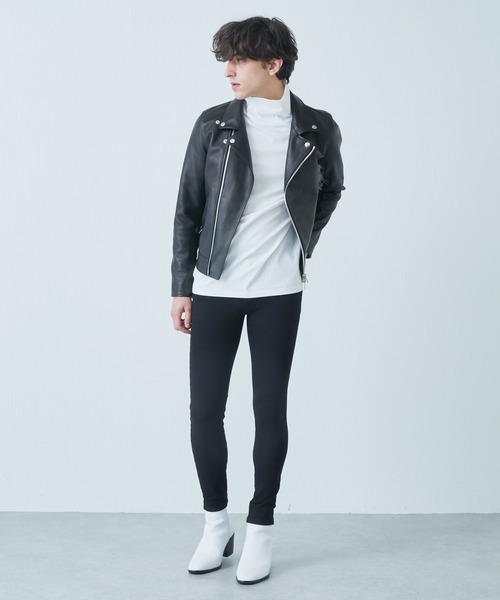 Lui's（ルイス）の「レザーダブルライダース（ライダースジャケット・メンズ・ブラック・SMALL/MEDIUM/LARGE）」の2枚目の写真