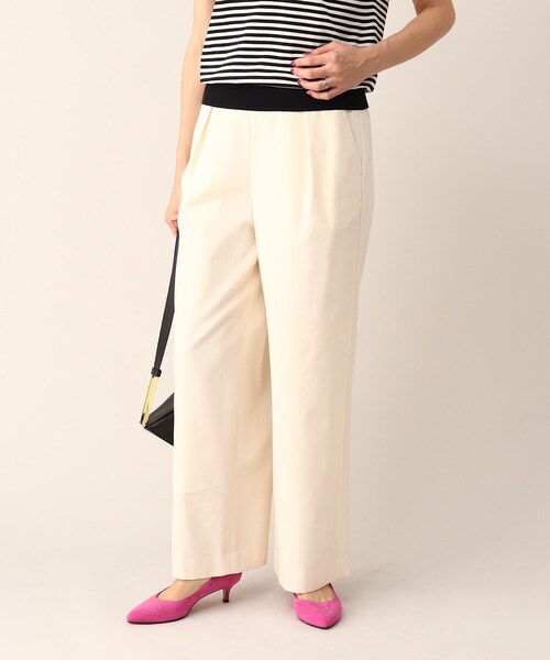 UNTITLED（アンタイトル）の「◆ドライボイルギャバ ワイドパンツ（その他パンツ・レディース・キャメル/ナチュラル・03/01/02）」の2枚目の写真