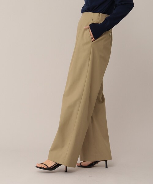 UNTITLED（アンタイトル）の「◆ドライボイルギャバ ワイドパンツ（その他パンツ・レディース・キャメル/ナチュラル・03/01/02）」の5枚目の写真