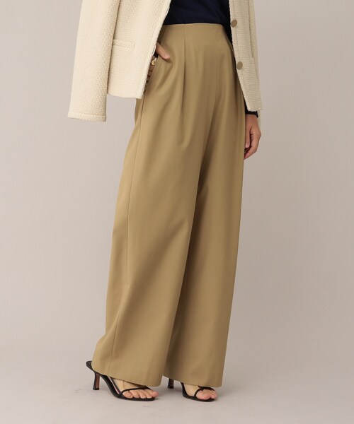 UNTITLED（アンタイトル）の「◆ドライボイルギャバ ワイドパンツ（その他パンツ・レディース・キャメル/ナチュラル・03/01/02）」の12枚目の写真