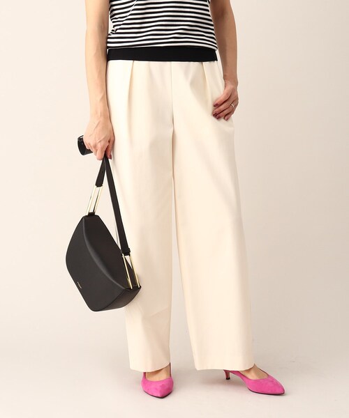 UNTITLED（アンタイトル）の「◆ドライボイルギャバ ワイドパンツ（その他パンツ・レディース・キャメル/ナチュラル・03/01/02）」の14枚目の写真