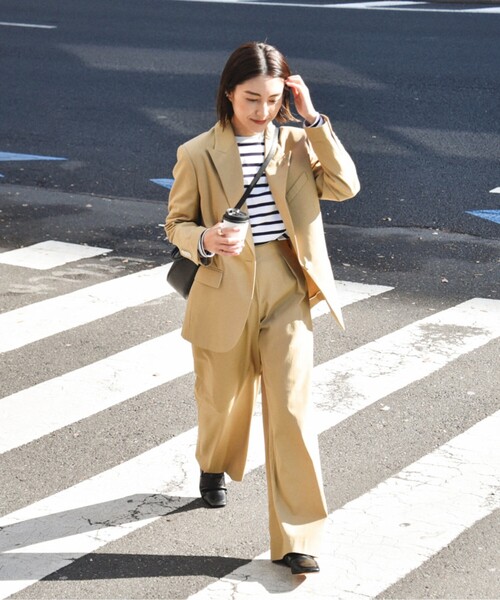 UNTITLED（アンタイトル）の「◆ドライボイルギャバ ワイドパンツ（その他パンツ・レディース・キャメル/ナチュラル・03/01/02）」の19枚目の写真