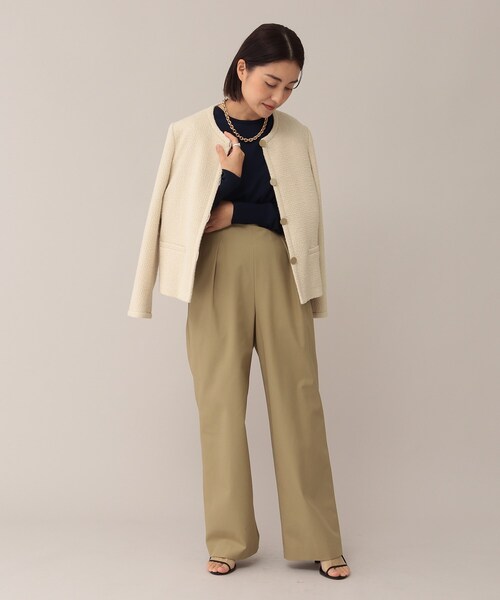 UNTITLED（アンタイトル）の「◆ドライボイルギャバ ワイドパンツ（その他パンツ・レディース・キャメル/ナチュラル・03/01/02）」の20枚目の写真