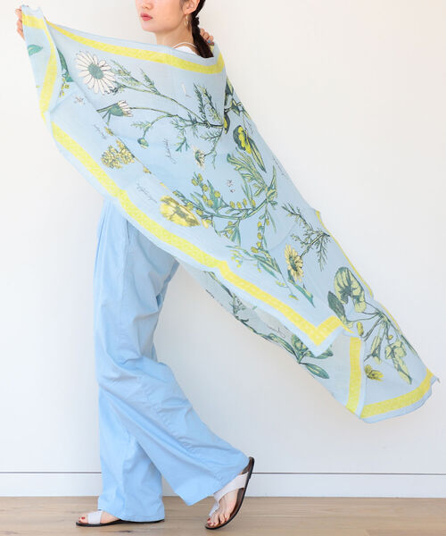 manipuri / アンティークフラワー ストール