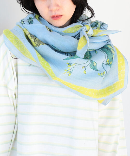 manipuri / アンティークフラワー ストール