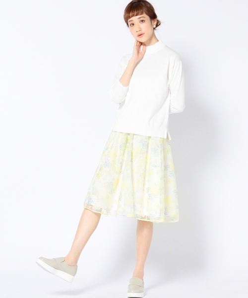 Another Edition（アナザーエディション）の「オパールタックスカート/AEFC　 オパール タック SK◆（スカート・レディース・ライトグレー/イエロー・フリー）」の13枚目の写真