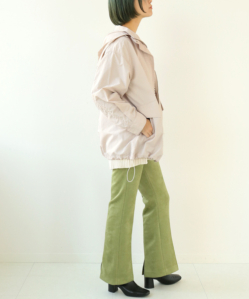 Simplicite（サンプリシテ）の「オーバーフードブルゾン（ブルゾン・レディース・ブラック/ベージュ/グレー系その他・FREE）」の14枚目の写真