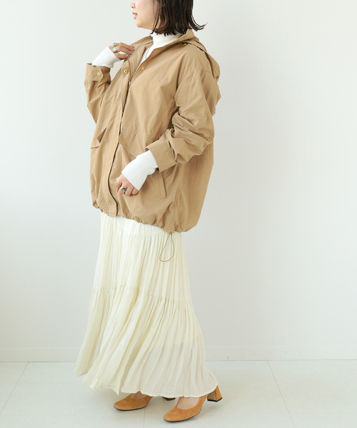 Simplicite（サンプリシテ）の「オーバーフードブルゾン（ブルゾン・レディース・ブラック/ベージュ/グレー系その他・FREE）」の17枚目の写真