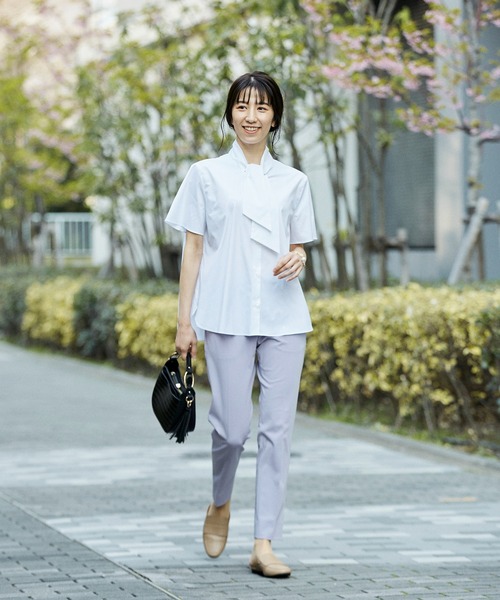 KASHIYAMA（カシヤマ）の「スマートティーアールドライギャバテーパードパンツ（その他パンツ・レディース・ブルー/ホワイト/グリーン/レッド/ラベンダー/モスグリーン・マルチサイズ）」の20枚目の写真