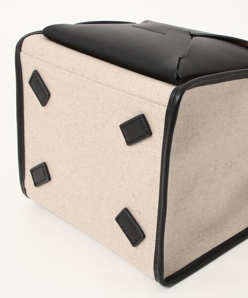 ADD CULUMN(アドカラム)の「(ADD CULUMN)異素材コンビショルダーバッグ(トートバッグ・レディース・ブラック/ピンク・FREE)」の4枚目の写真