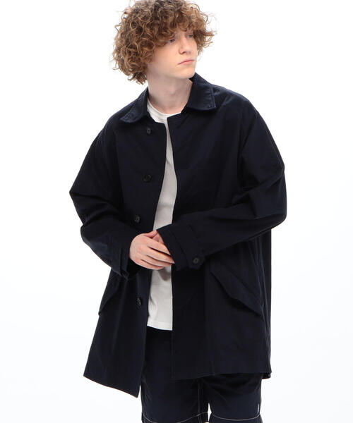 ISABEL MARANT（イザベルマラン）の「ISABEL MARANT PIERRY コットンチノ ステンカラージャケット（テーラードジャケット・メンズ・ホワイト/ネイビー・46）」の4枚目の写真